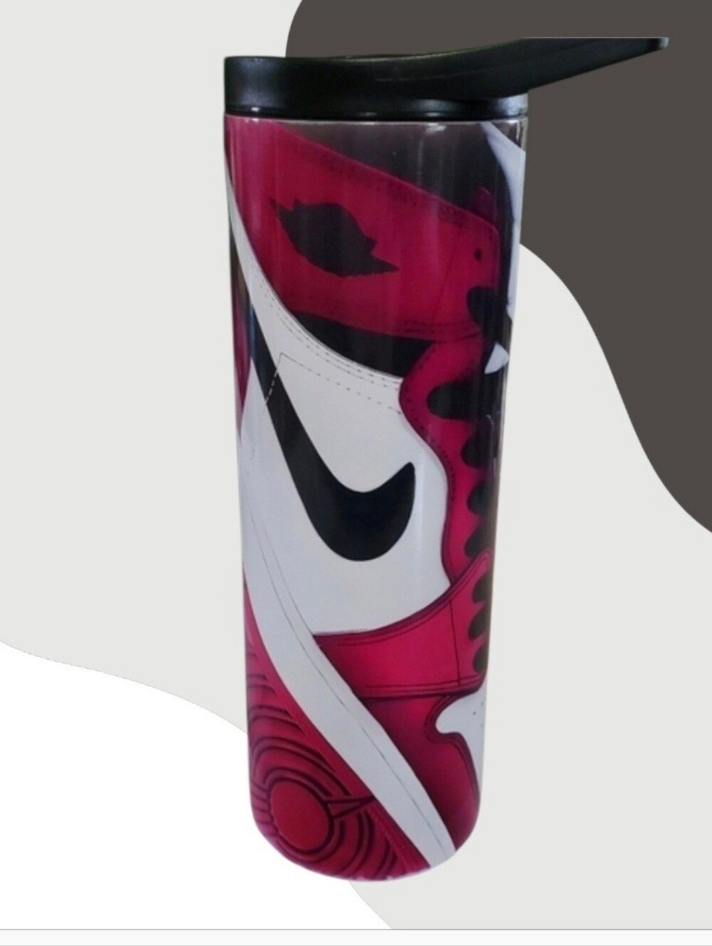 Fuchsia Pink NIKE Shoe 20oz Tumbler with duo lids 🎉sale